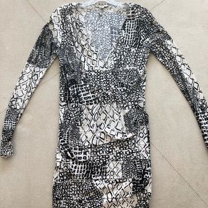 BCBG black and white dress.